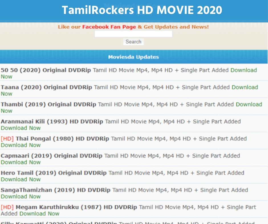 TamilRockers- Download All HD Movies Free.