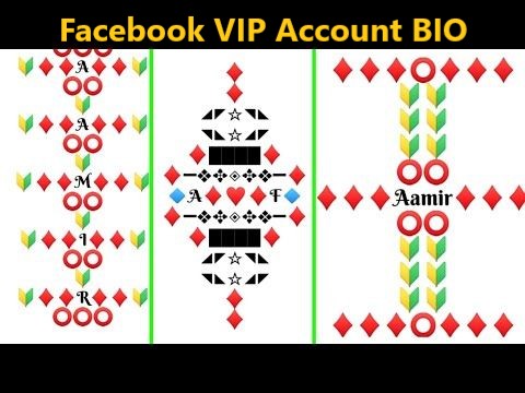 Facebook VIP account with attractive Bio